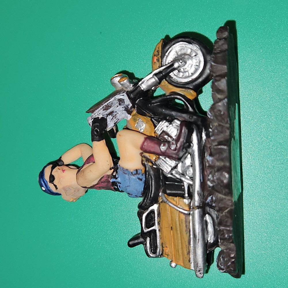 Vintage Jenkins Figurine "Motorcycle Mama"